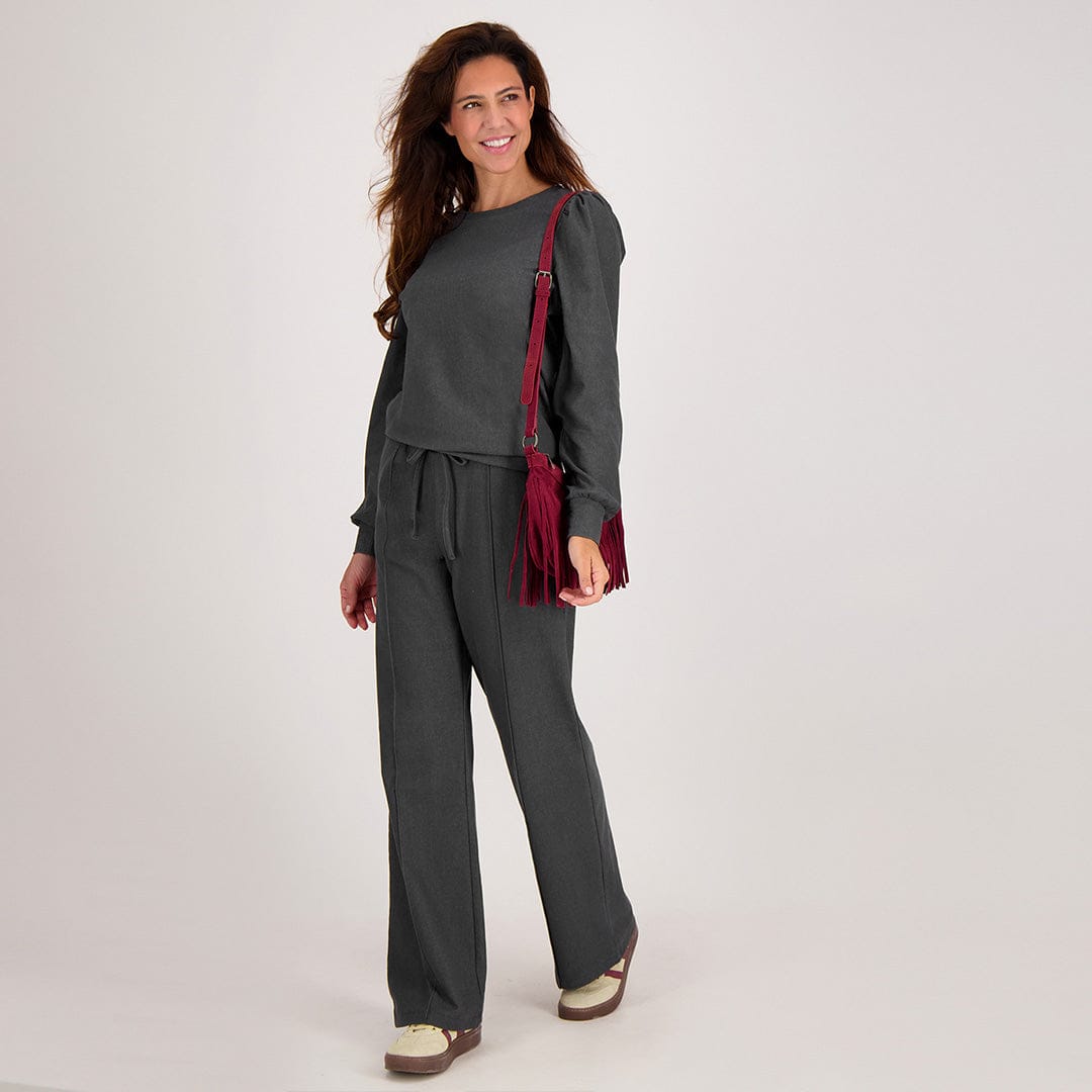 Je m'appelle Broeken Pant Jule | Antracite Grey