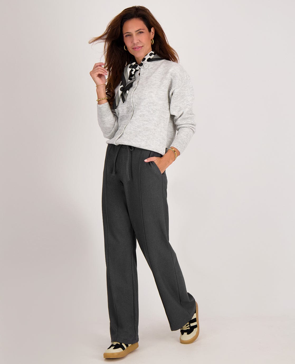 Je m'appelle Broeken Pant Jule | Antracite Grey