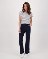 Je m'appelle Broeken Pant Leah Travel | Donkerblauw/Porselein wit