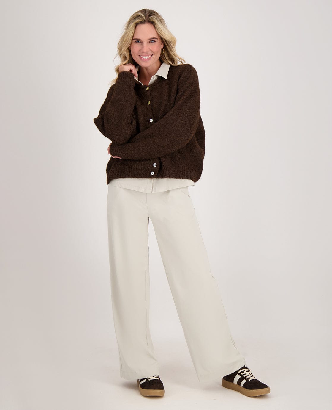 Je m'appelle Broeken Dark Greige / XS / Short Pant Lizzy Travel ++++ | Dark Greige