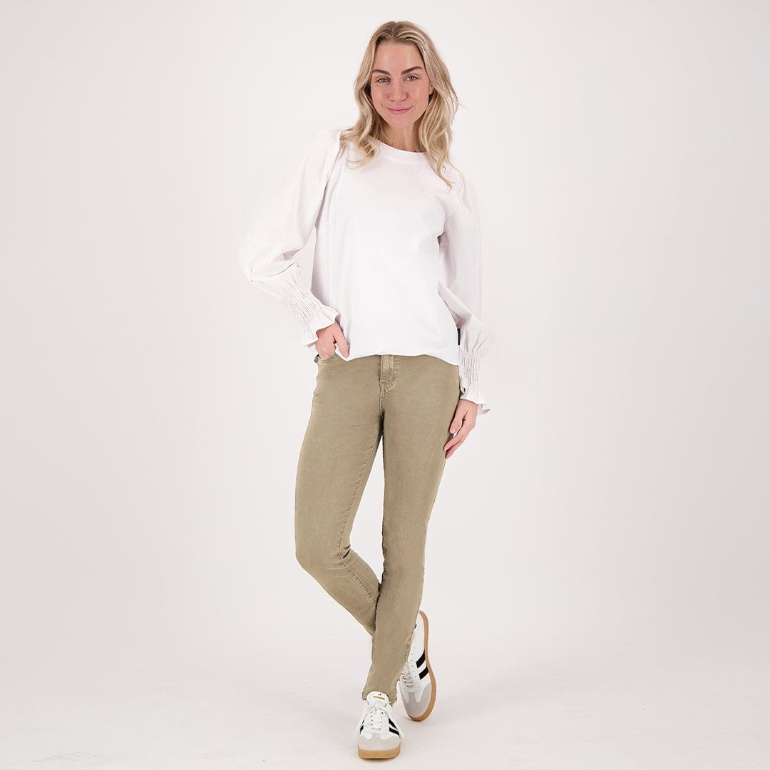 Je m'appelle Broeken Pant Luna Superstretch Denim | Taupe