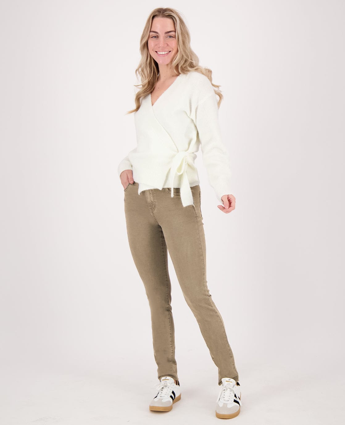 Je m'appelle Broeken Pant Luna Superstretch Denim | Taupe