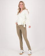 Je m'appelle Broeken Pant Luna Superstretch Denim | Taupe