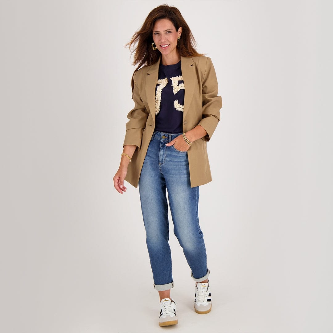 Je m'appelle Broeken Dark Denim / XS / Short Pant Lynn Jogg Denim | Dark Denim