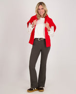 Je m'appelle Broeken Pant Lyon Flare Travel +++ | Dark Taupe