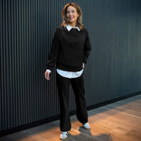 Je m'appelle Broeken Pant Mia | Zwart