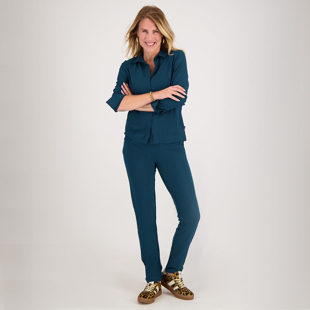 Je m'appelle Broeken Pant Perfecte Travel +++ | Steel Blue