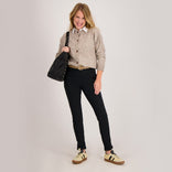 Je m'appelle Broeken Pant Regular 2.0 Travel Brushed | Zwart