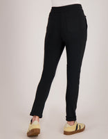 Je m'appelle Broeken Pant Regular 2.0 Travel Brushed | Zwart