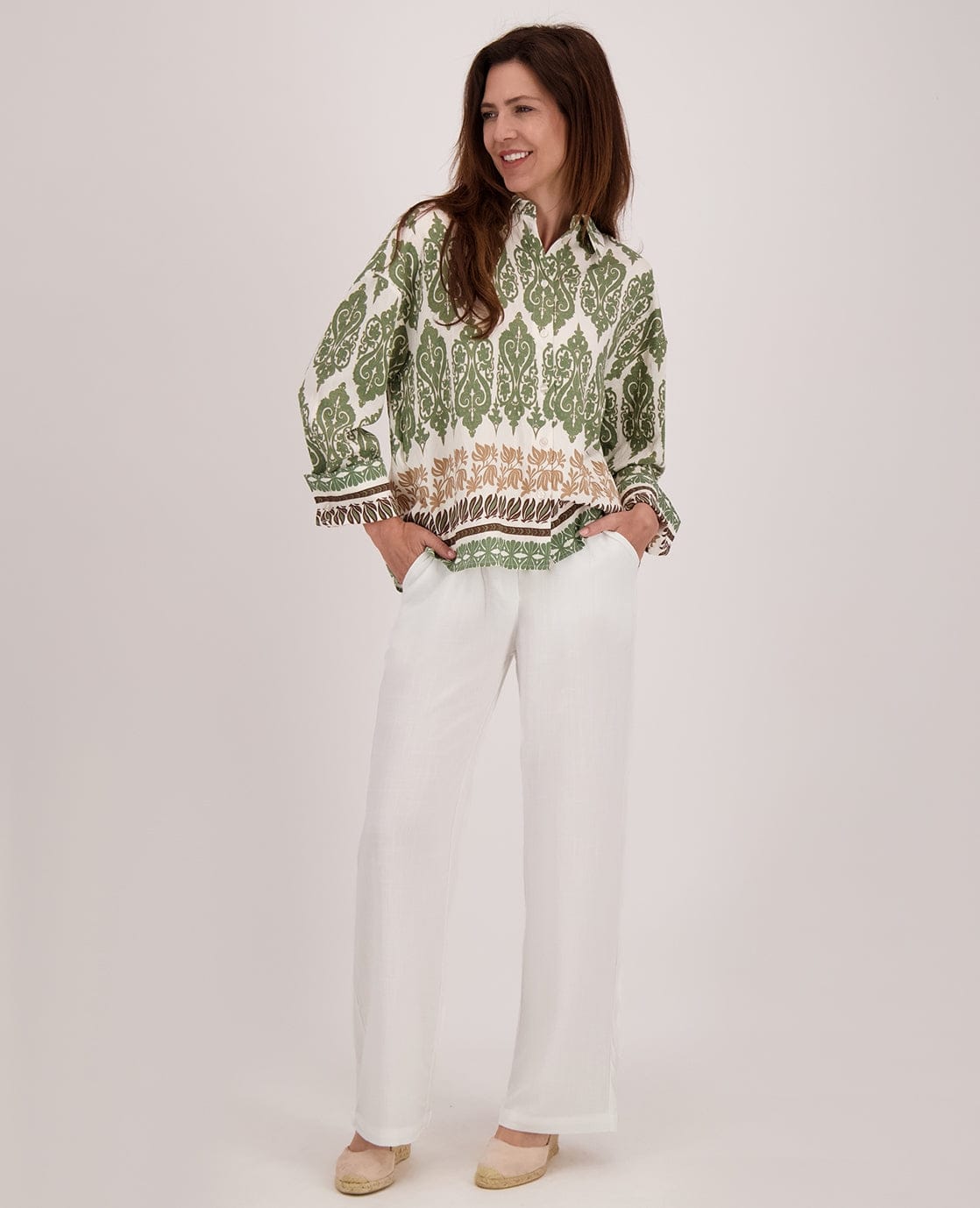 Je m'appelle Broeken Pant Sofia | Porselein wit
