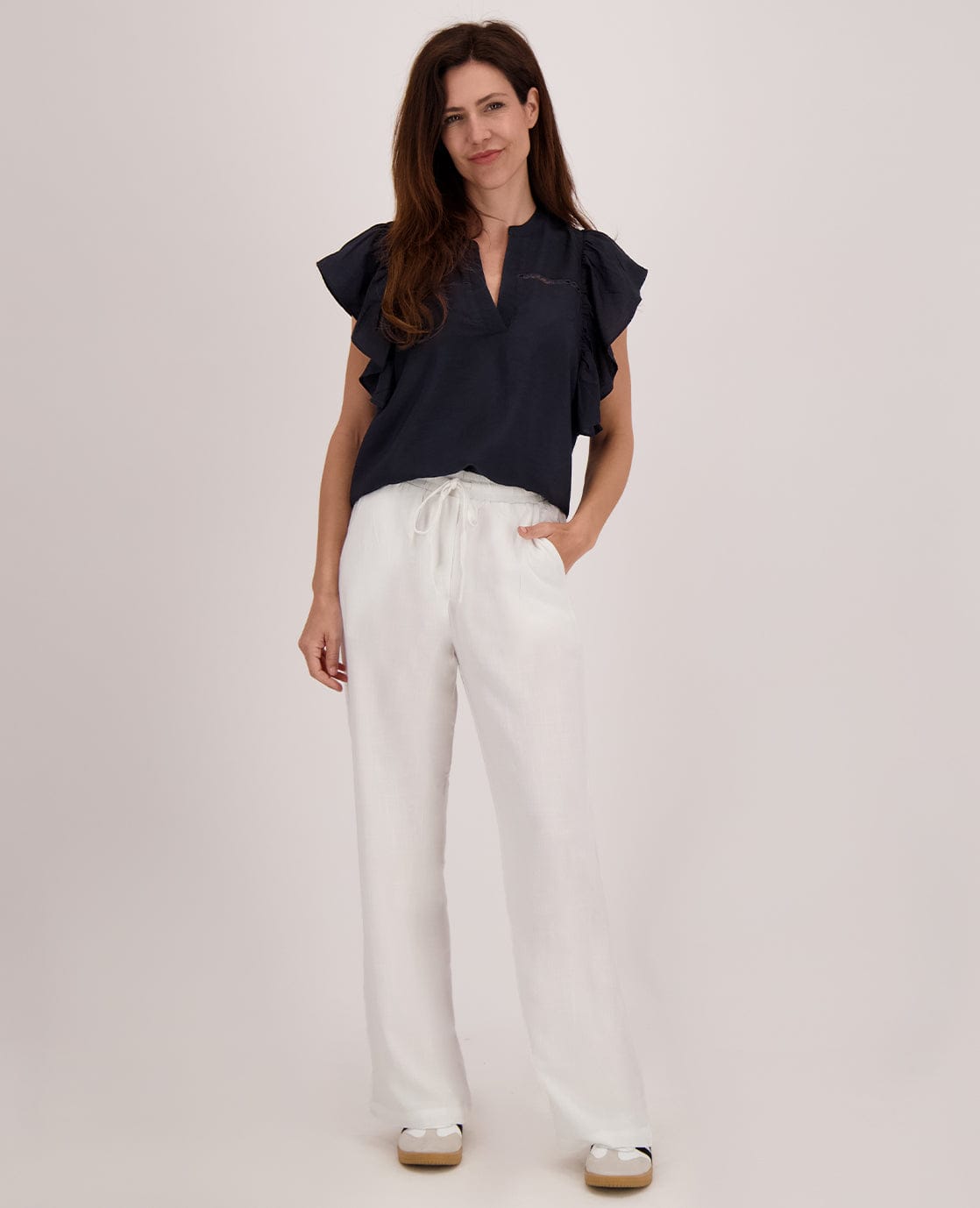 Je m'appelle Broeken Pant Sofia | Porselein wit