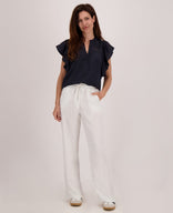 Je m'appelle Broeken Pant Sofia | Porselein wit