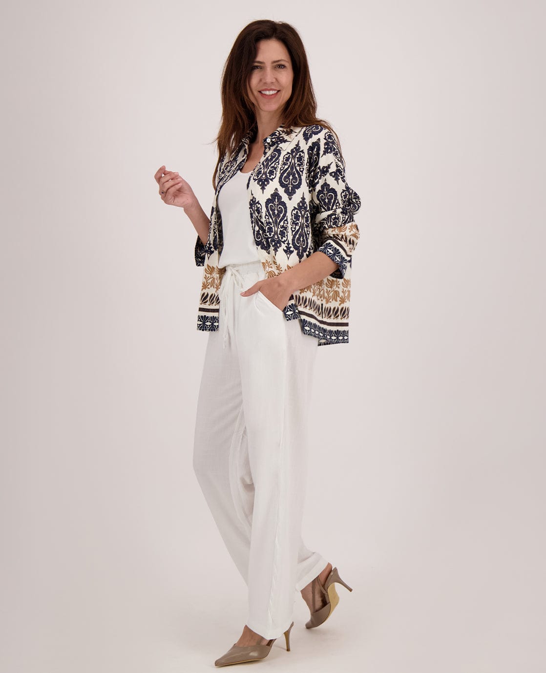 Je m'appelle Broeken Pant Sofia | Porselein wit