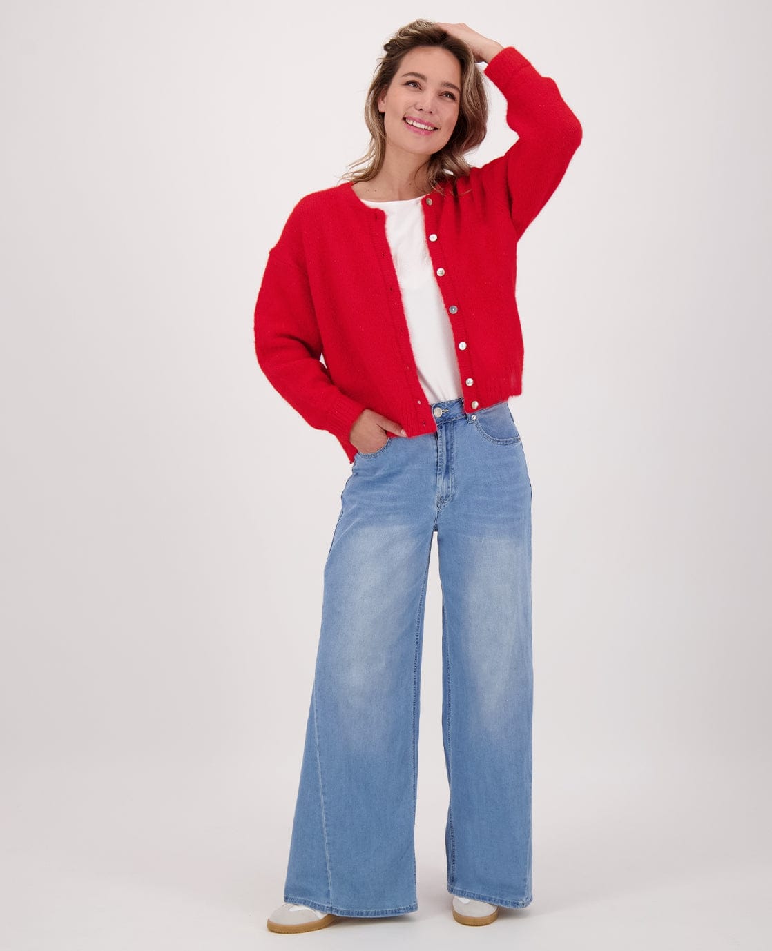 Je m'appelle Broeken Pant Straight Denim Stretch | Light Denim