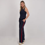 Je m'appelle Broeken Donkerblauw / Off White / XS Pant Straight Pinstripe | Donkerblauw / Off White