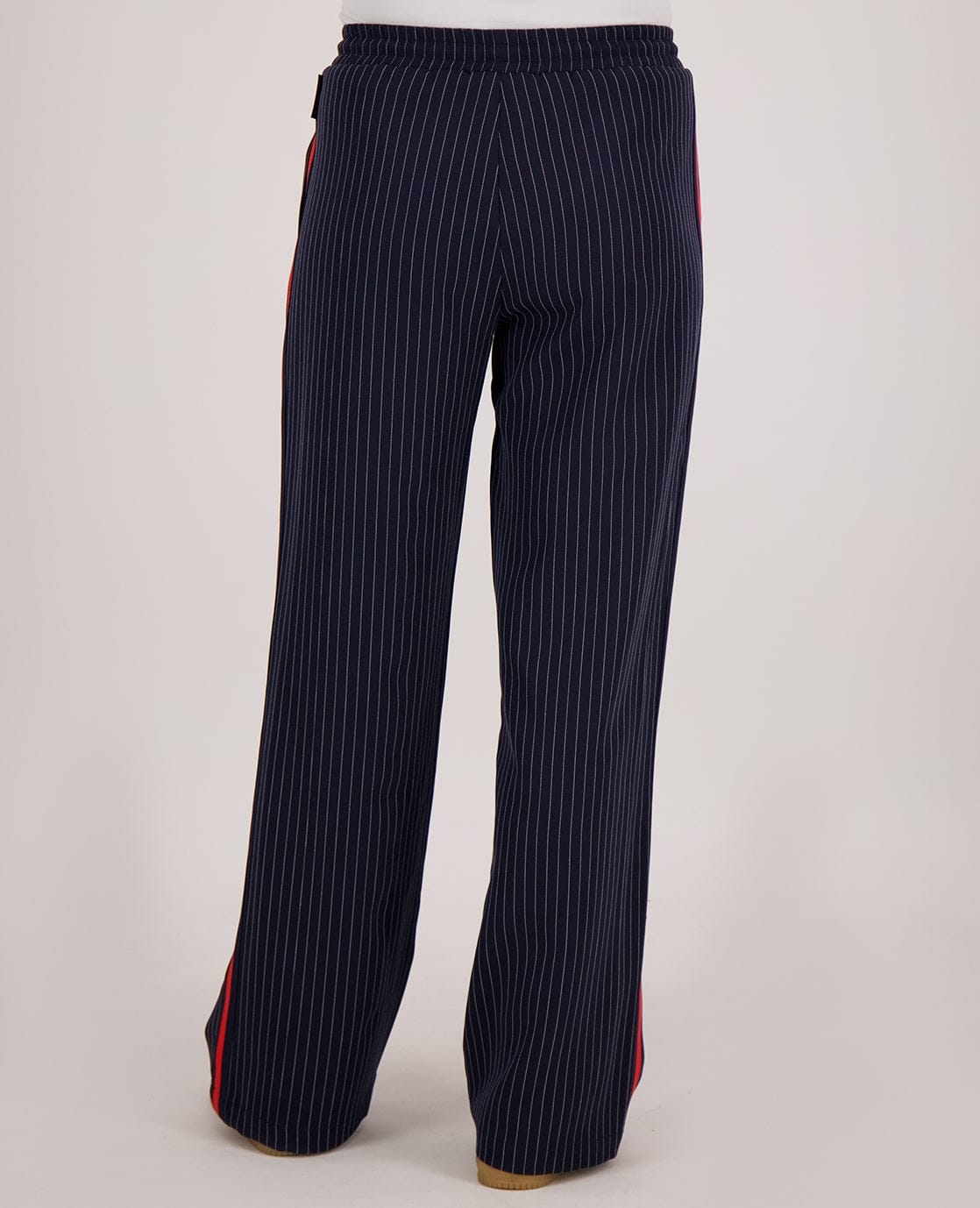 Je m'appelle Broeken Pant Straight Pinstripe | Donkerblauw / Off White