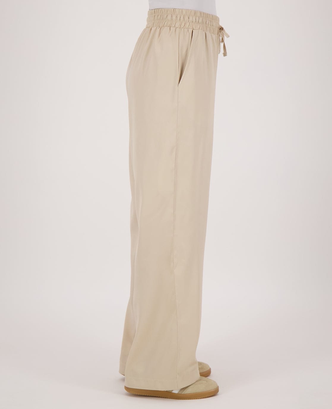 Je m'appelle Broeken Pant Straight Satin | Beige
