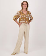 Je m'appelle Broeken Beige / XS / Short Pant Straight Satin | Beige