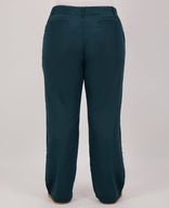 Je m'appelle Broeken Pant Straight Satin | Peacock Green