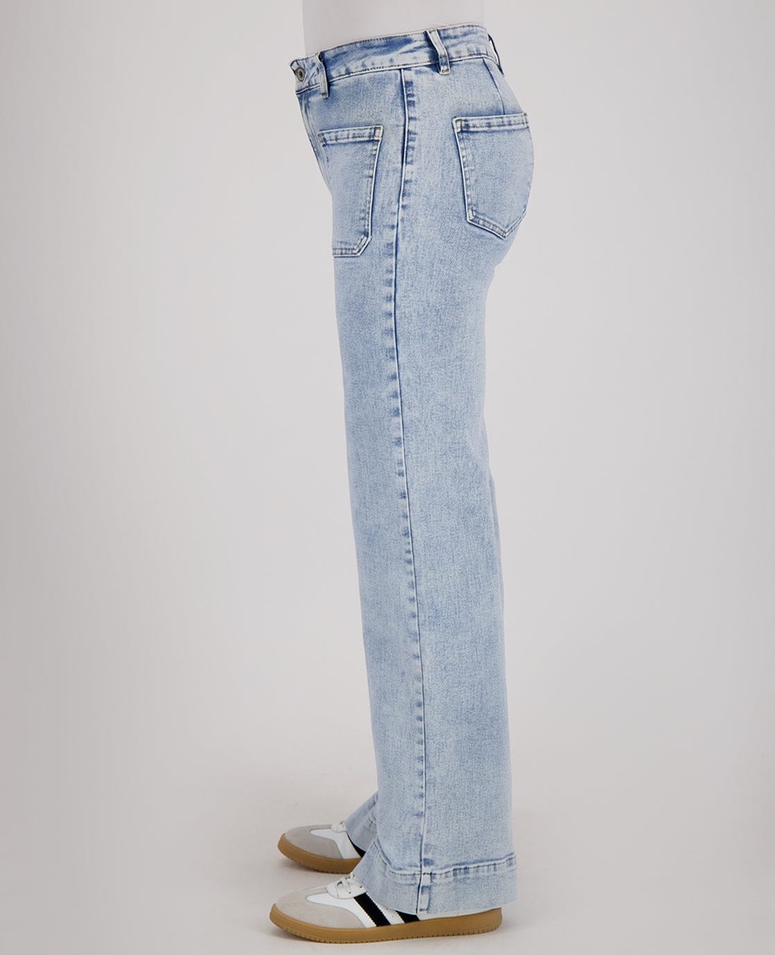 Je m'appelle Broeken Pant Straight Stretch Denim | Light Blue Denim