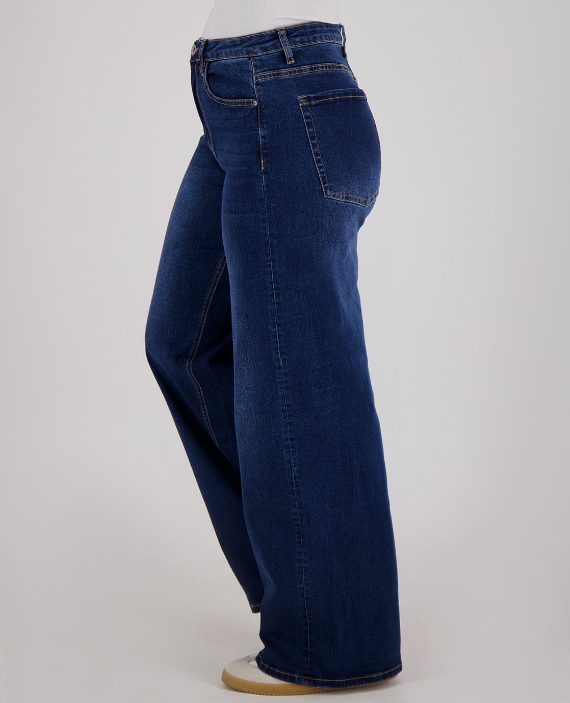 Je m'appelle Broeken Pant Straight Superstretch Denim | Dark Blue Denim