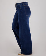 Je m'appelle Broeken Pant Straight Superstretch Denim | Dark Blue Denim