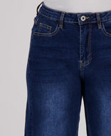 Je m'appelle Broeken Pant Straight Superstretch Denim | Dark Blue Denim