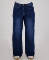 Je m'appelle Broeken Pant Straight Superstretch Denim | Dark Blue Denim