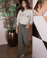 Je m'appelle Broeken Taupe / XS / Short Pant Straight | Taupe