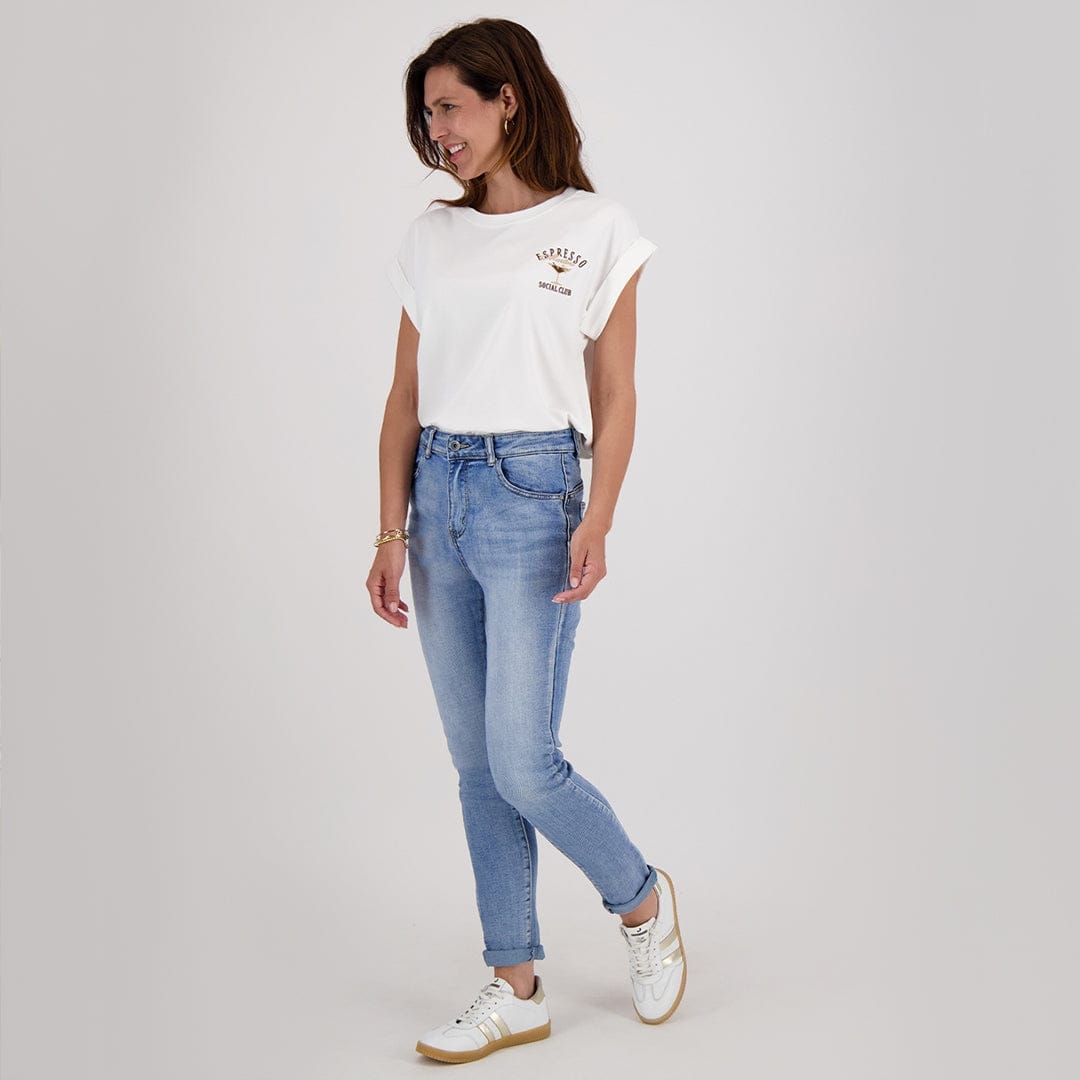 Je m'appelle Broeken Pant Stretch Denim | Medium Denim Blue