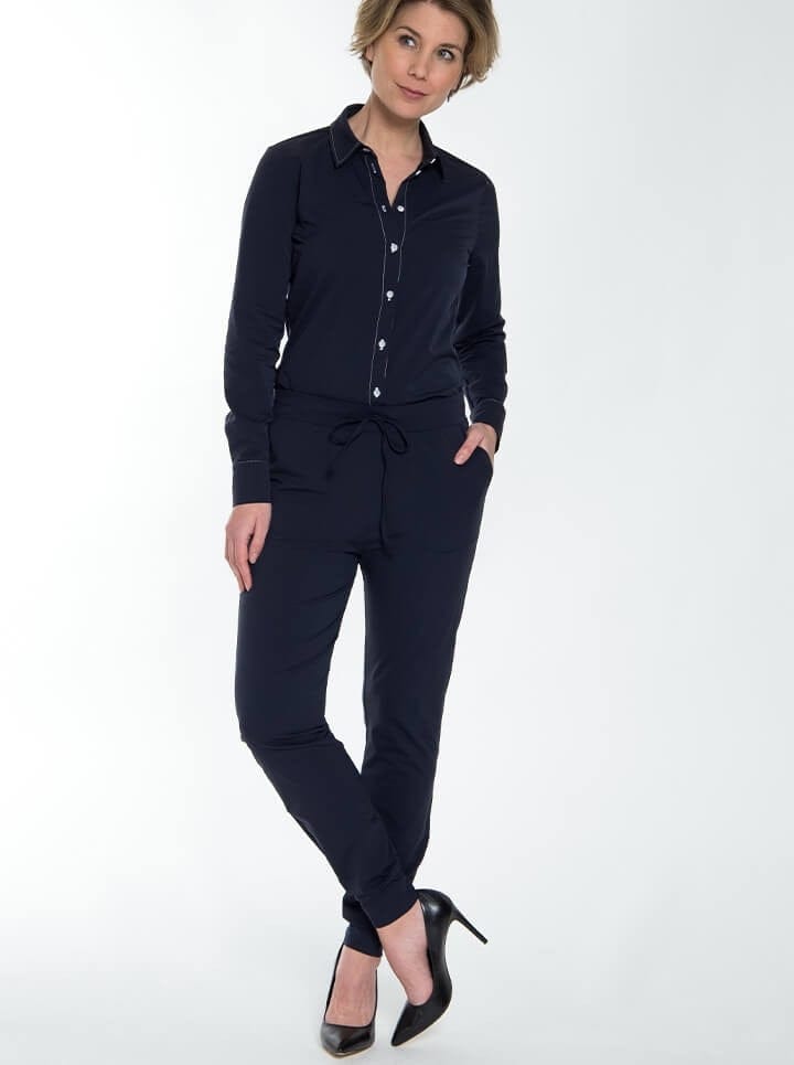 Je m'appelle Broeken Pant Valery Travel | Donkerblauw