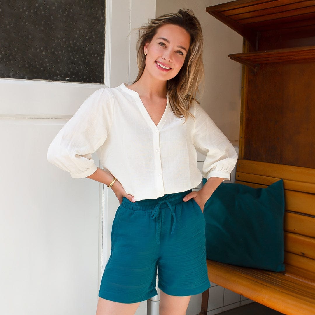 Je m'appelle Broeken Petrol / XS Short Gina | Petrol