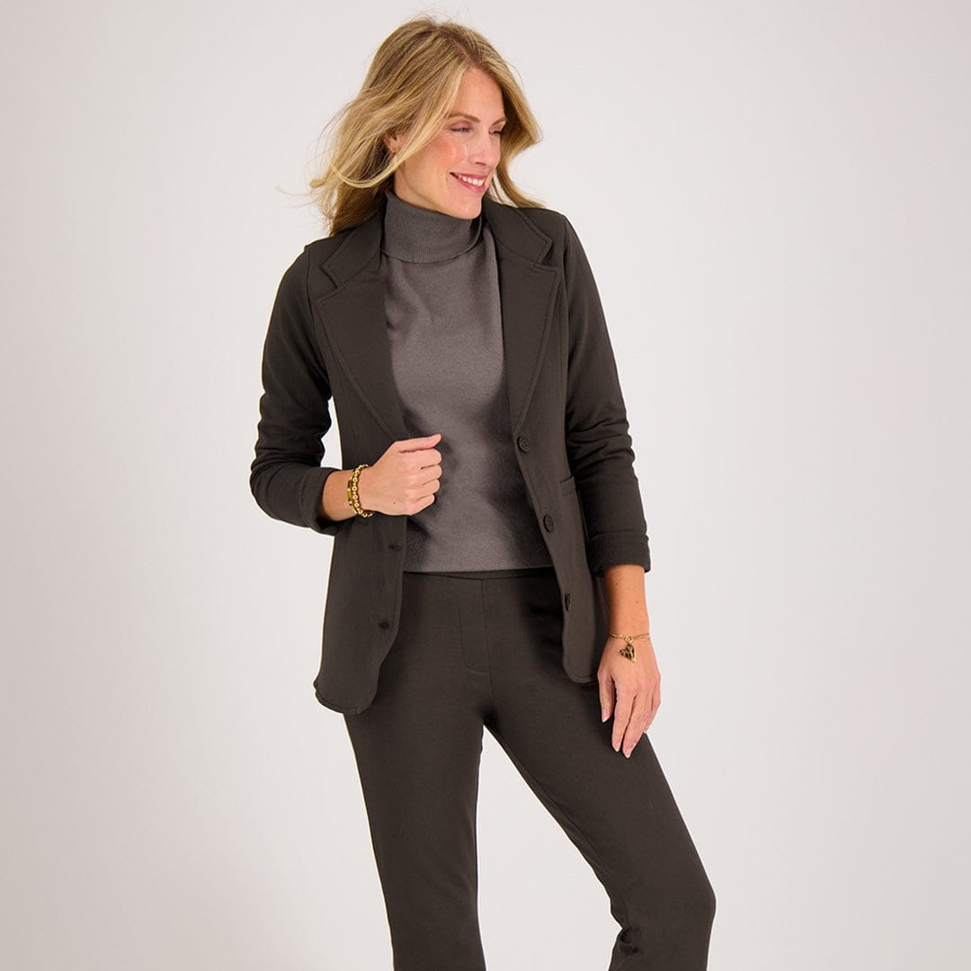Je m'appelle Jassen Blazer Easy | Dark Taupe