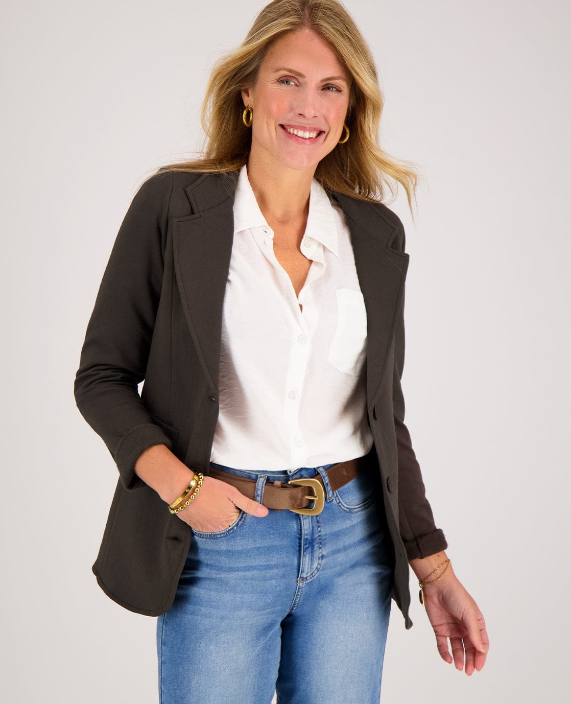 Je m'appelle Jassen Dark Taupe / XS Blazer Easy | Dark Taupe