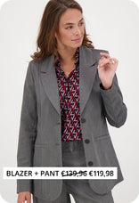 Je m'appelle Jassen Blazer Élégant | Grey Mêlee