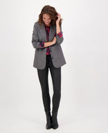 Je m'appelle Jassen Blazer Élégant | Grey Mêlee