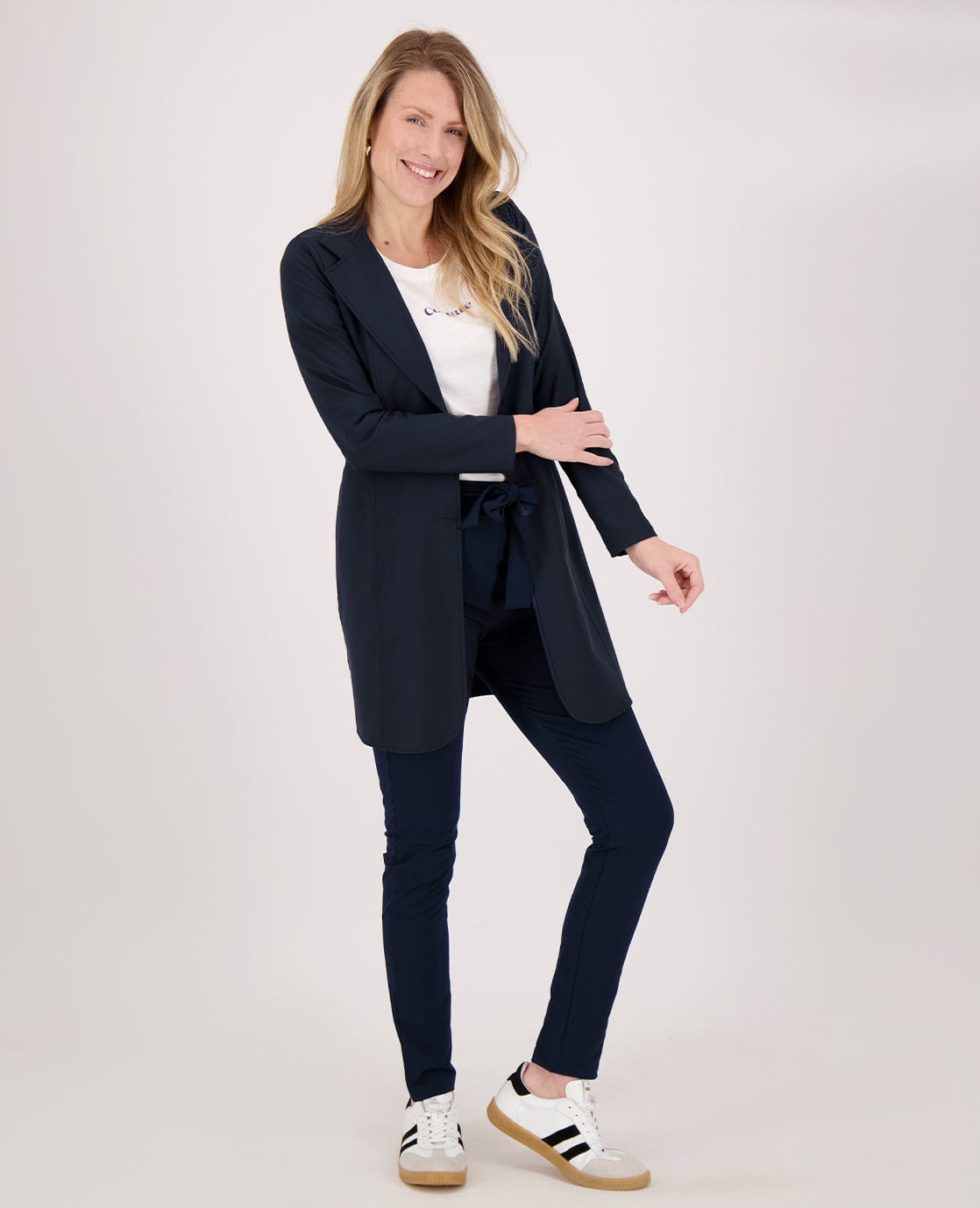 Je m'appelle Jassen Blazer Longue Travel | Donkerblauw