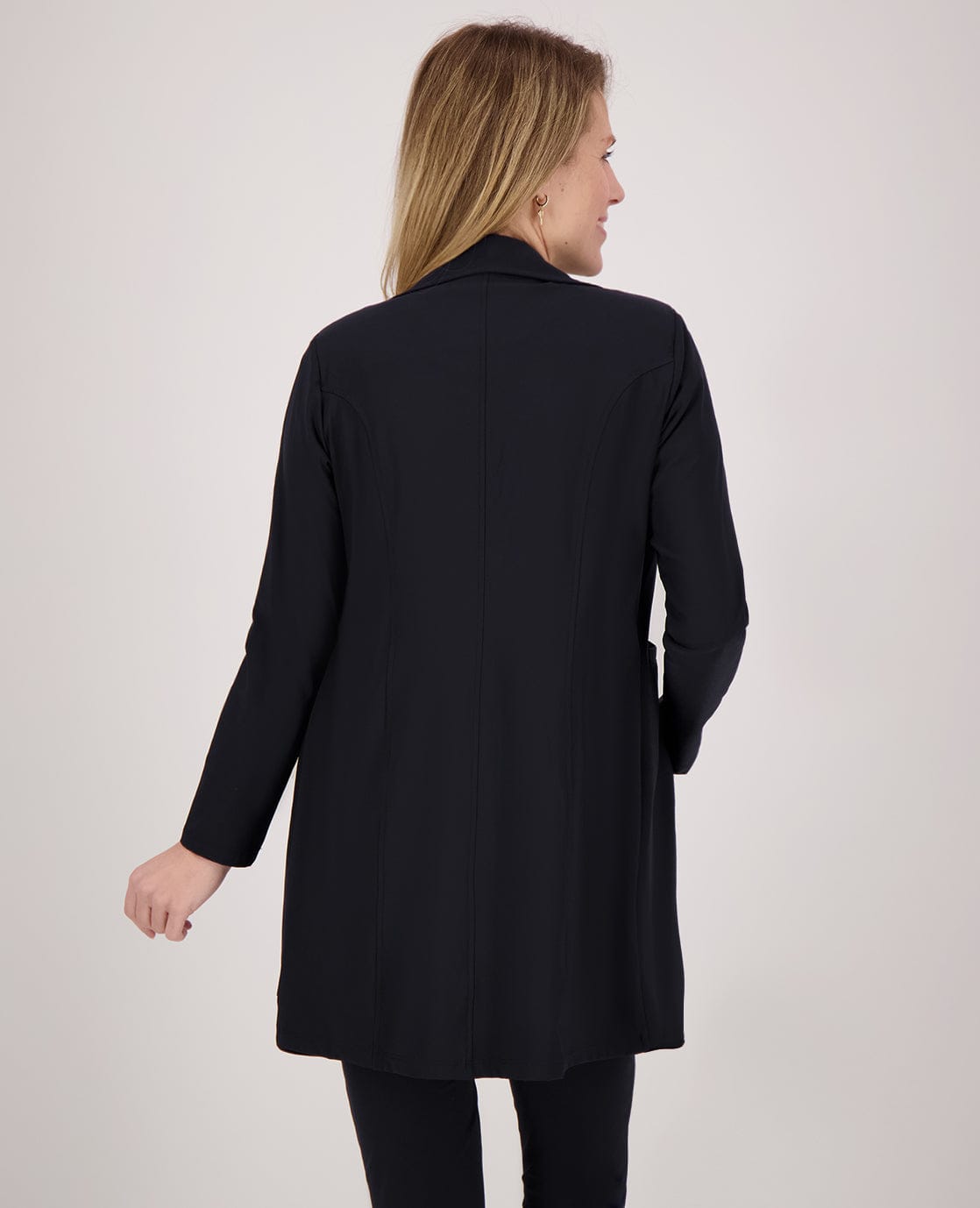 Je m'appelle Jassen Blazer Longue Travel | Zwart