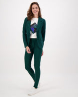 Je m'appelle Jassen Blazer Regular Travel Brushed | Winter Green