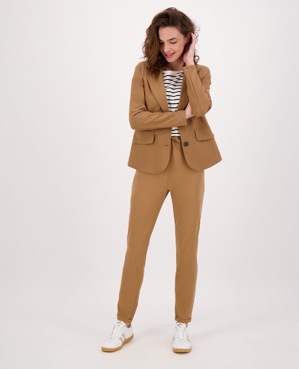 Je m'appelle Jassen Blazer Regular Travel | Caramel Brown