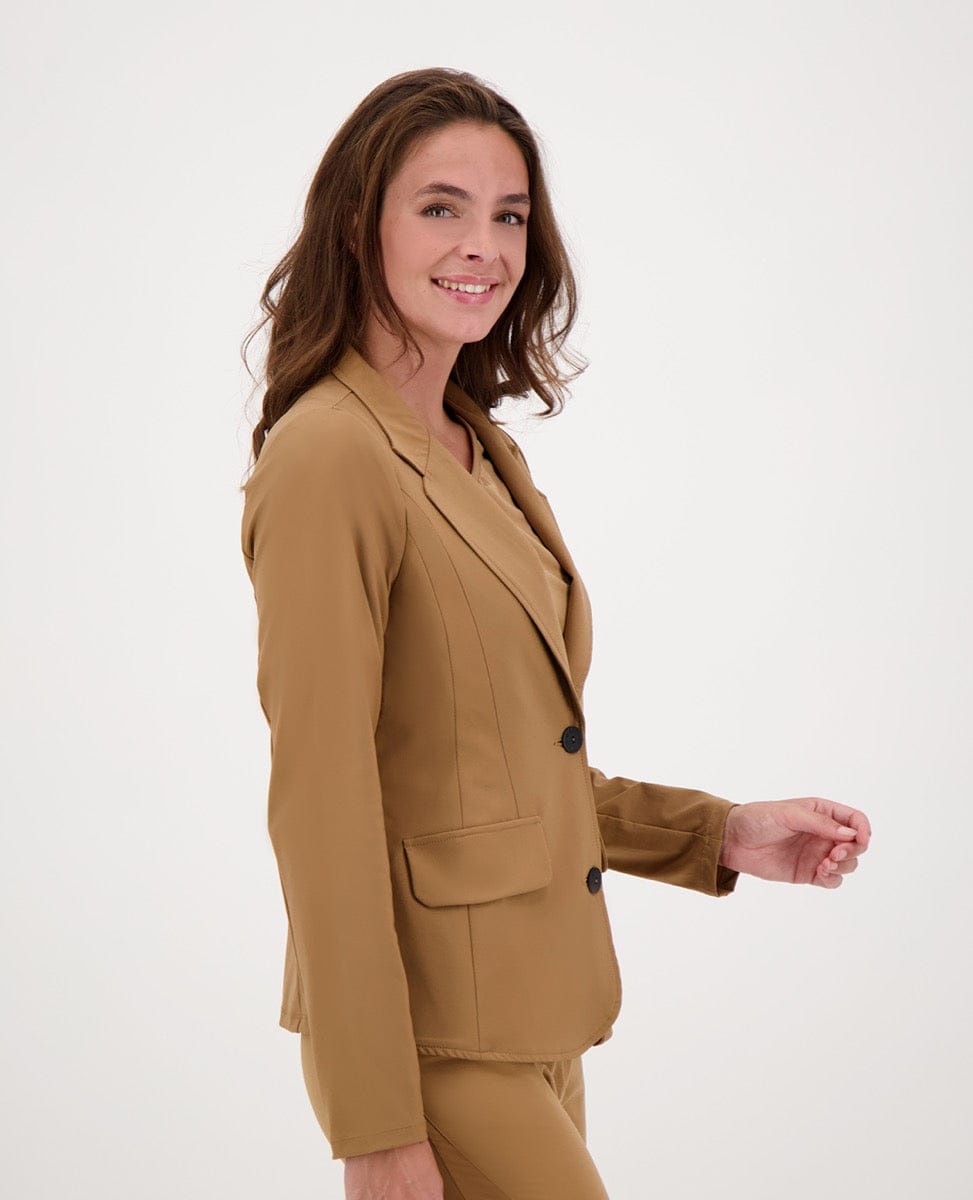 Je m'appelle Jassen Blazer Regular Travel | Caramel Brown