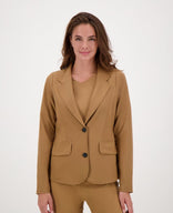 Je m'appelle Jassen Blazer Regular Travel | Caramel Brown