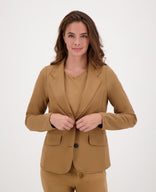 Je m'appelle Jassen Blazer Regular Travel | Caramel Brown