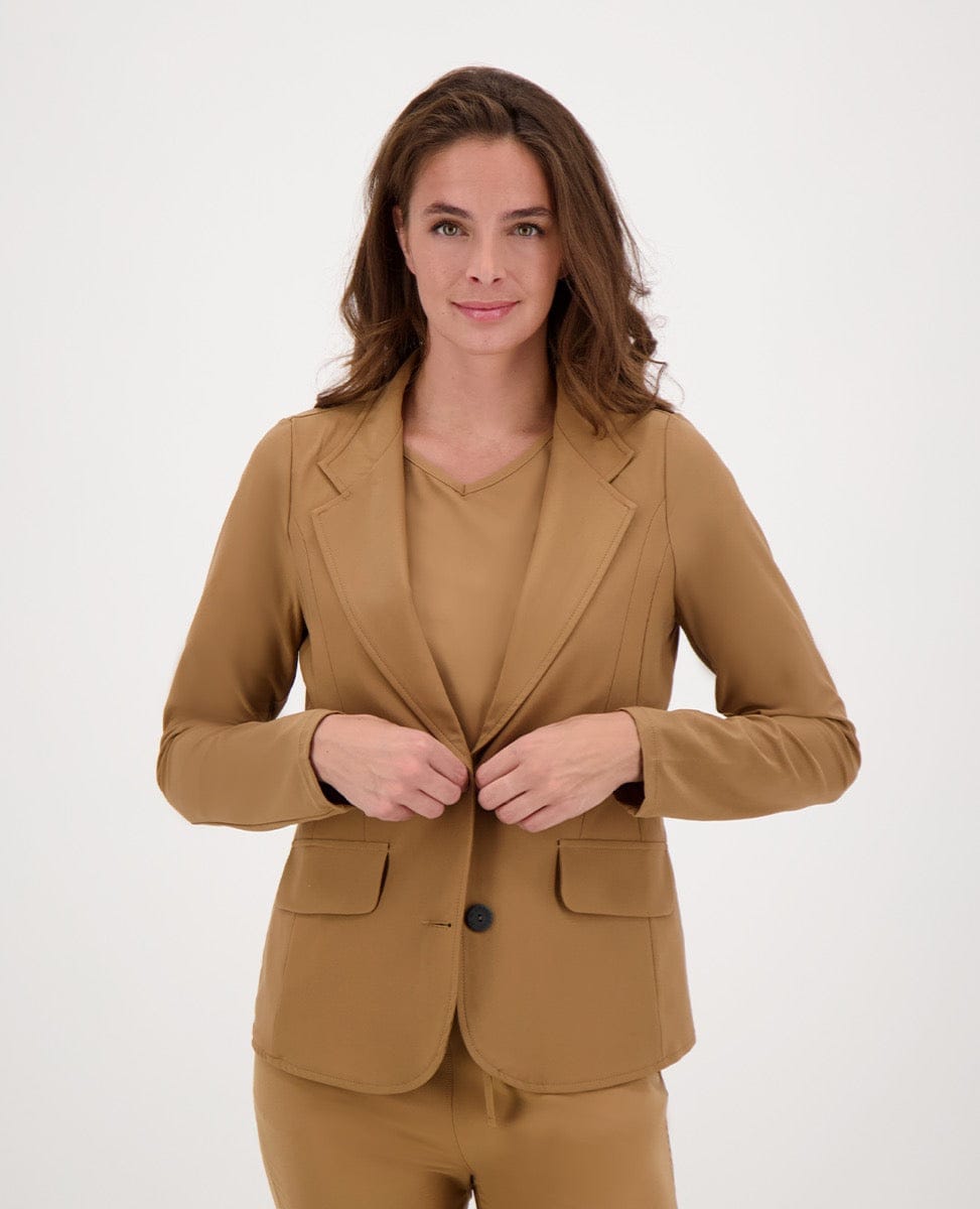 Je m'appelle Jassen Blazer Regular Travel | Caramel Brown