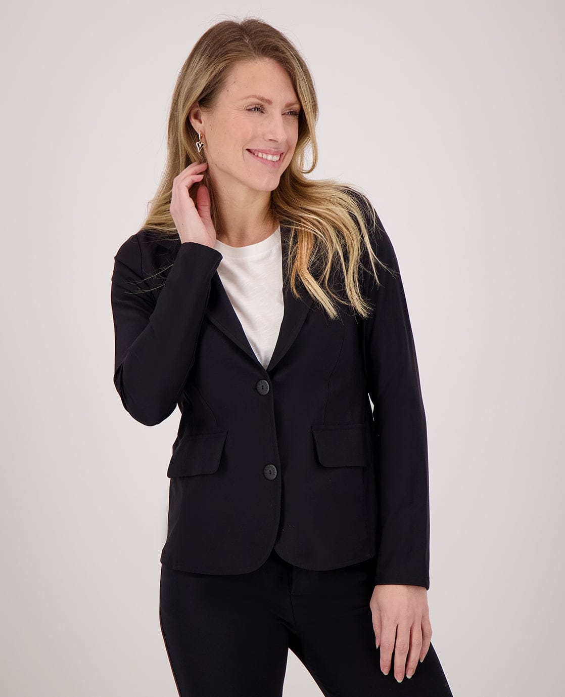 Je m'appelle Jassen Blazer Regular Travel | Zwart