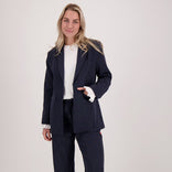Je m'appelle Jassen Donkerblauw / Off White / XS Blazer Straight Pinstripe | Donkerblauw / Off White