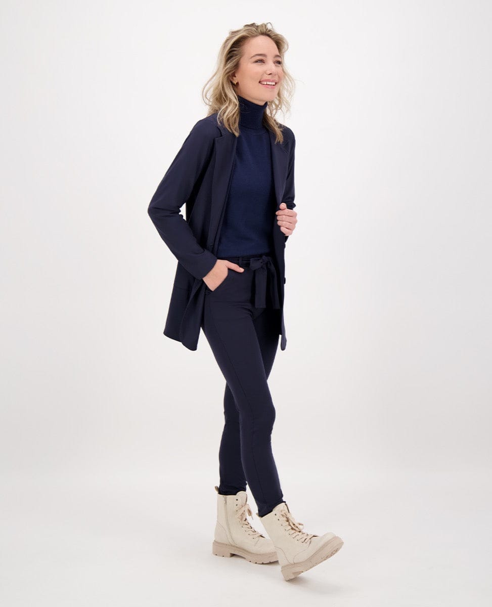 Je m'appelle Jassen Blazer Straight Travel | Donkerblauw