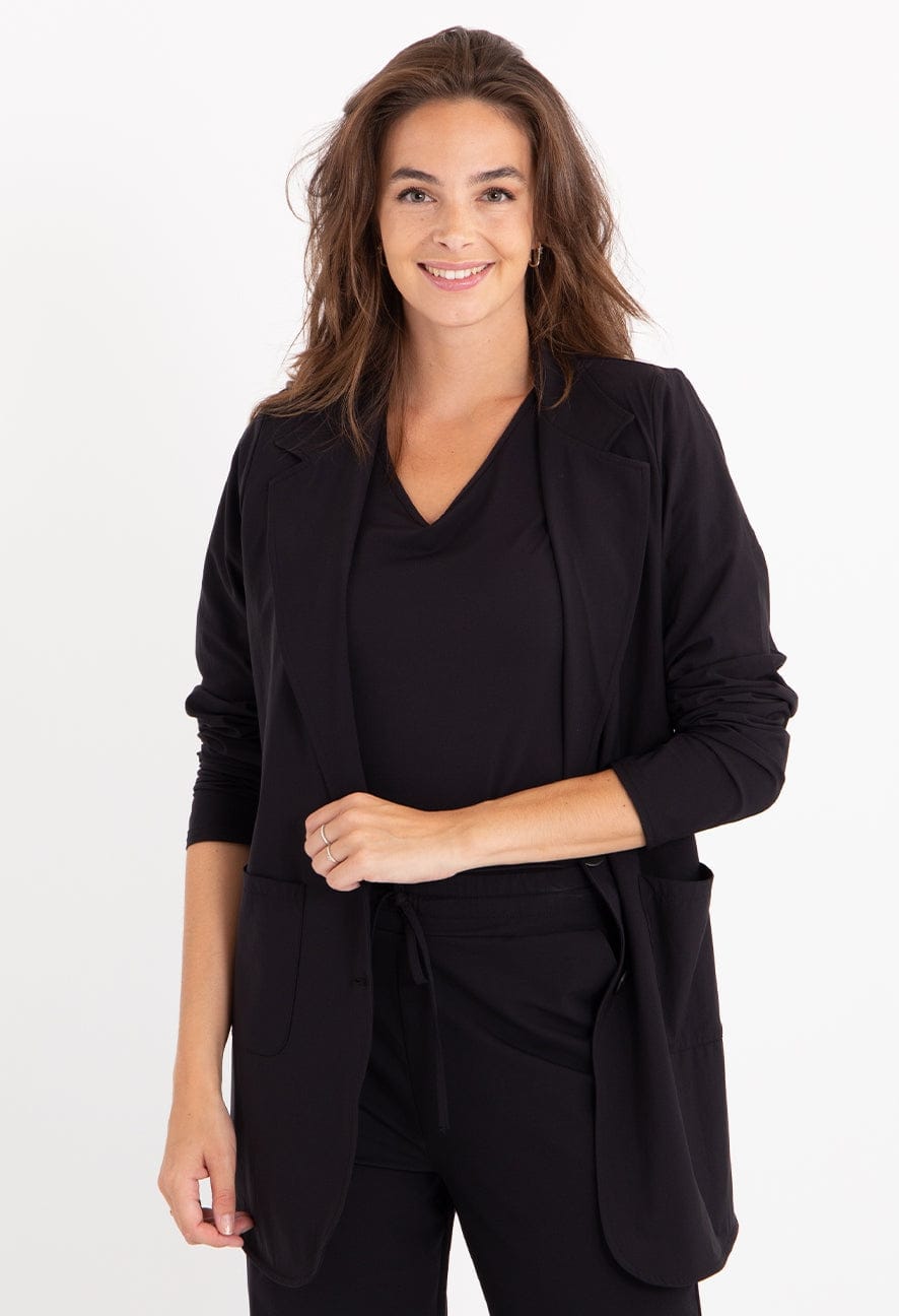 Je m'appelle Jassen Blazer Straight Travel | Zwart