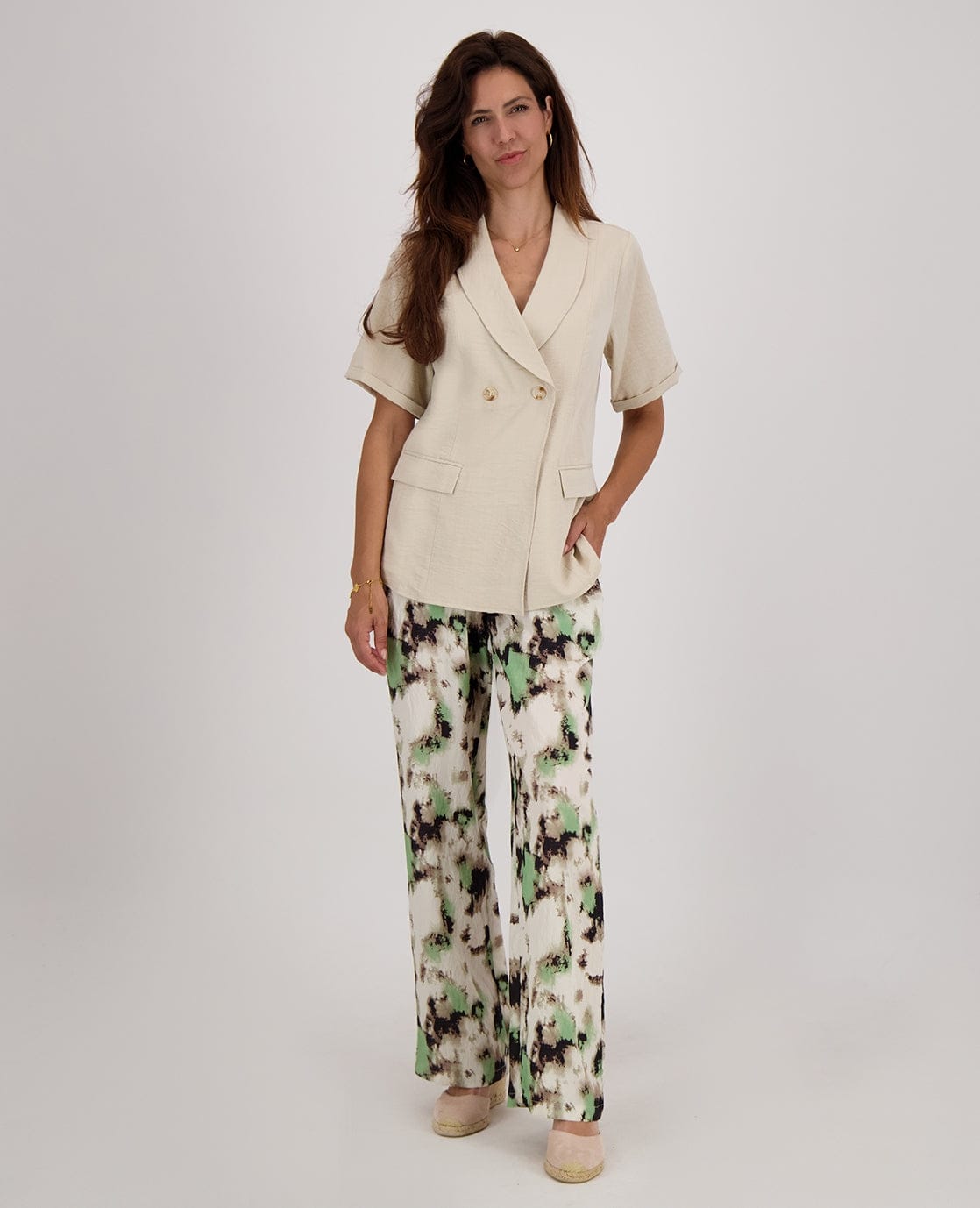 Je m'appelle Jassen Blazer Top Rana | Sahara Sand