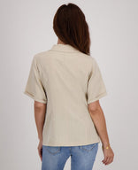 Je m'appelle Jassen Blazer Top Rana | Sahara Sand